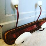 Porcelain wood coat holder