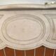 Louis XV style fireplace Model Pompadour White Carrara marble 20th century