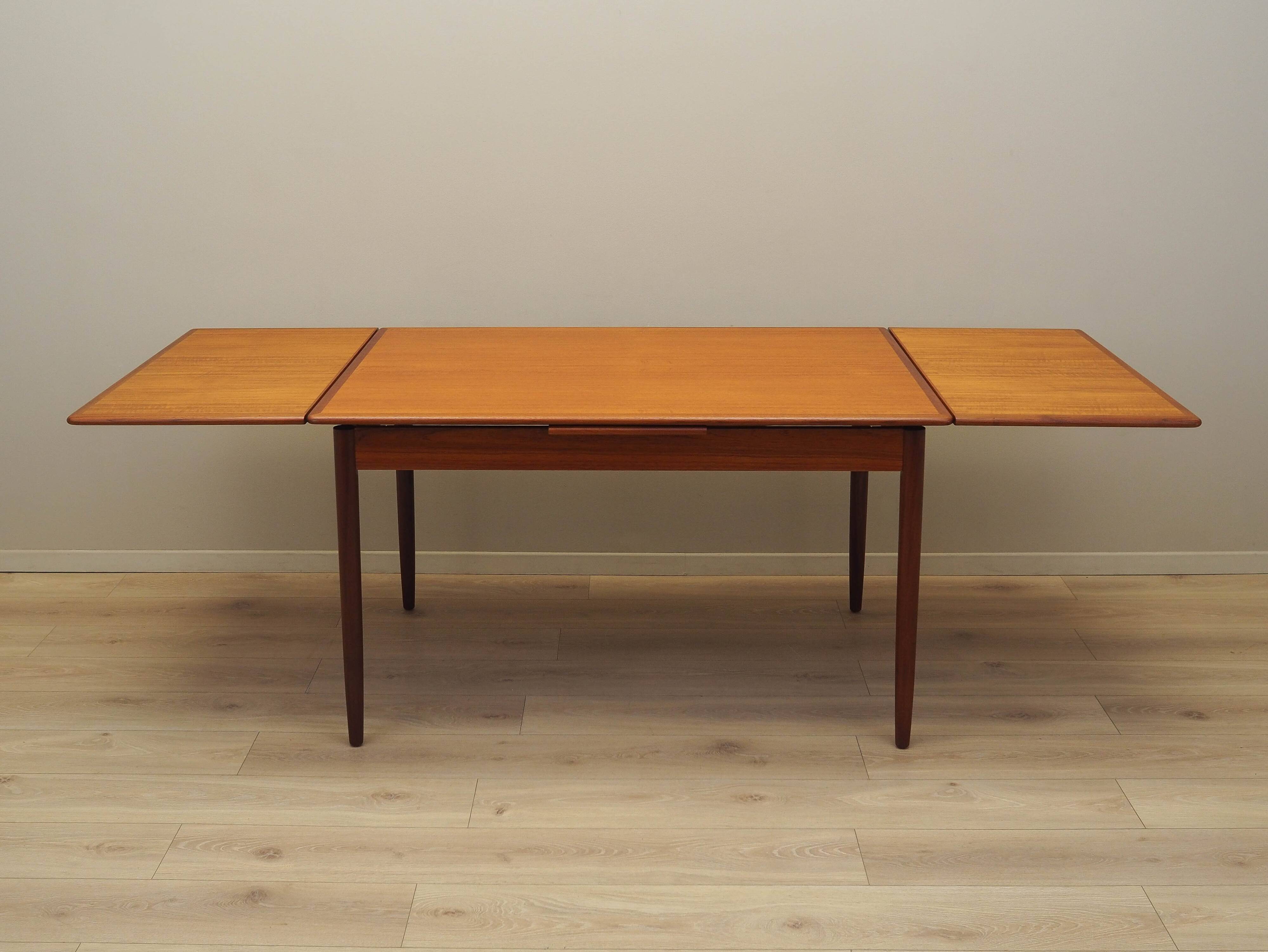 Teak table, Danish design, 1970s, production: Denmark