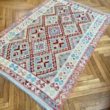 Multicolored kilim carpet