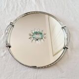 Bohemian crystal tray from the 40s-50s