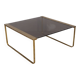 Vintage 1960s italian design brass and glass coffee table