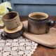 Vintage water butter dish Arts-Ceram Grand Feu – Michel Pointu, Puisaye stoneware from the 1950s