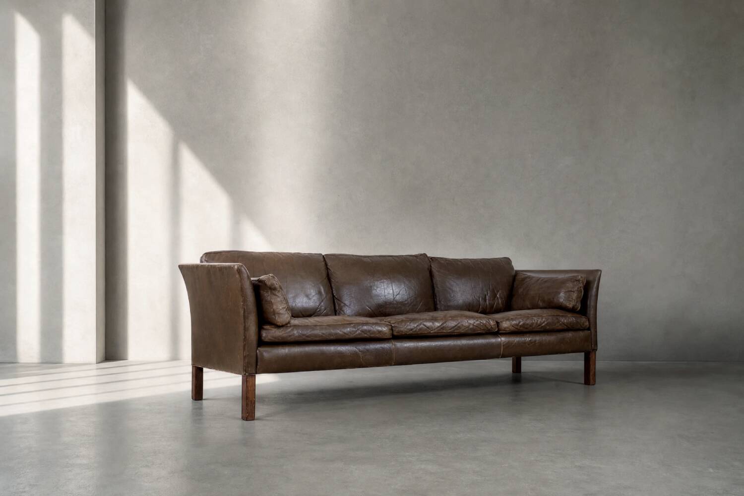 Mid-Century Modern Vintage Leather Cromwell Sofa by Arne Norell, 1960s