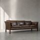 Mid-Century Modern Vintage Leather Cromwell Sofa by Arne Norell, 1960s