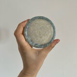 Set of two designer glass candle holders