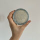 Set of two designer glass candle holders