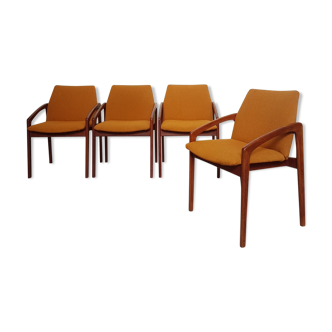 Set e 4 chaises danoise en teck Kai Kristiansen