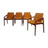 Set e 4 chaises danoise en teck Kai Kristiansen