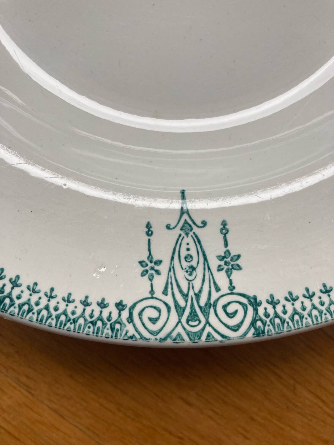 Saint Amand deep plates ironstone