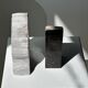Black petrified wood bookend H17 L17 P6