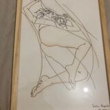 Woman lying on her back
