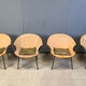 Vintage balloon chairs by Lusch & Co, 1960s - set of 4