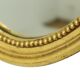 Large Oval Gold Mirror Hollywood Regency Style 70cm