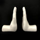 Pair of vintage handstrings in white ceramic to lester, year 80