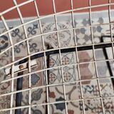 Black and white Wire chair - Harry Bertoia