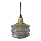 Green glass pendant light