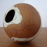 Danish Raku Studio Pottery Vase, 1960s