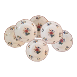 Hollow plates in earthenware Sarreguemines Model "Agreste" Vintage