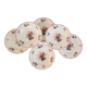 Hollow plates in earthenware Sarreguemines Model "Agreste" Vintage