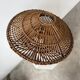 60s Ufo pendant light in Italian wicker
