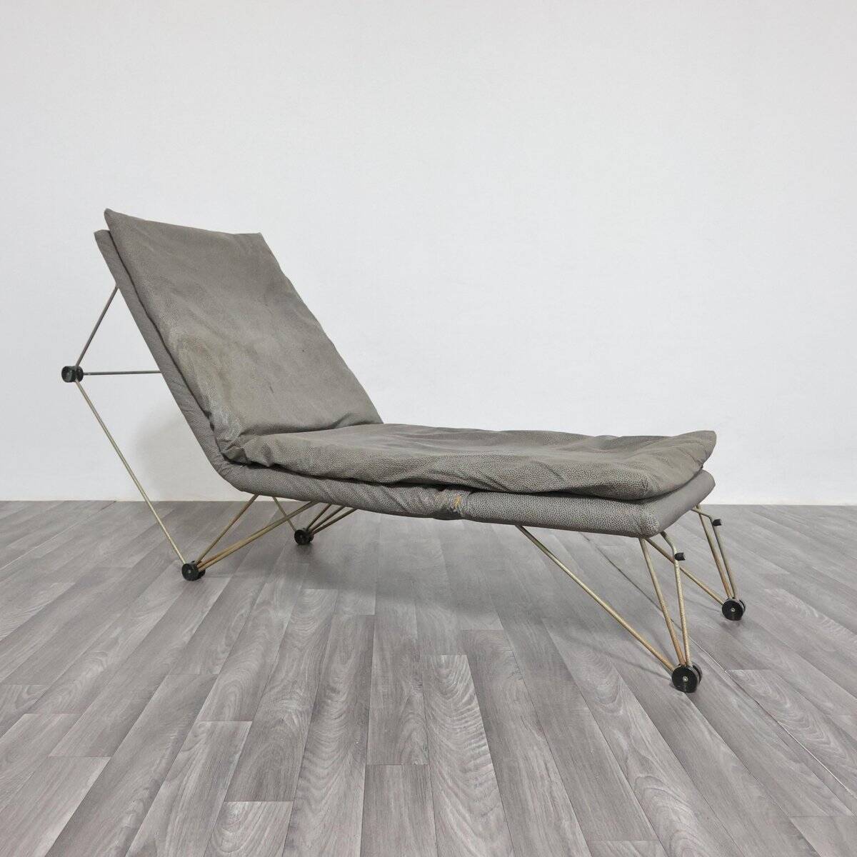 Postmodern Geometric Lounge Chair, 1980s