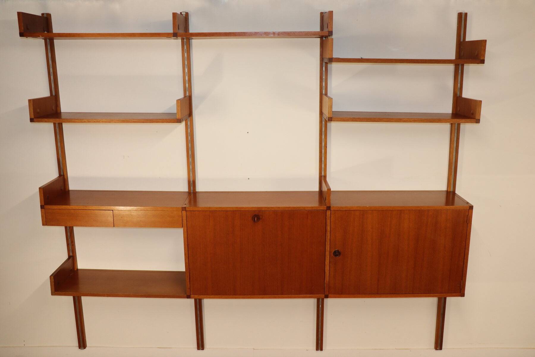 Modular wall bookcase, Minvielle edition by ARP – 1960