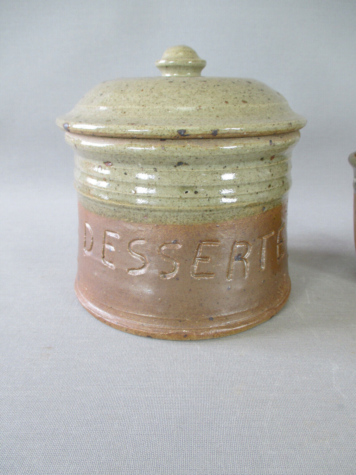 Pierre Digan 2 ceramic cutlery pots la Borne