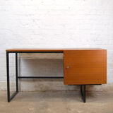 Teak table-machine desk by Pierre Guariche for Meurop
