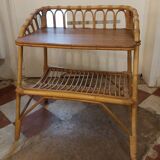 Rattan bedside table