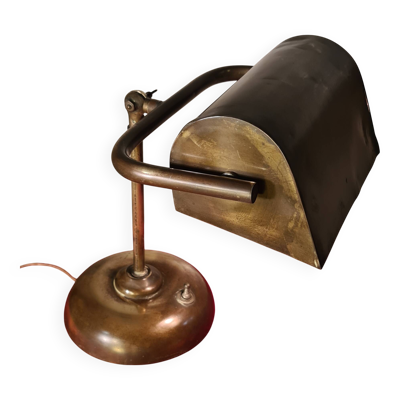 Lampe de bureau articulée en laiton, 1920