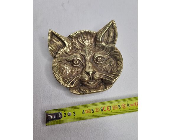 Presse Papier Tete De Chat En Laiton Massif Selency Presse Papier Tete De Chat En Laiton Massif Selency