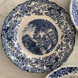 Blue Pyroblan Porcelain Plates