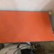 Vintage Baumann desk with splayed legs.