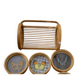 Set of butterfly coasters