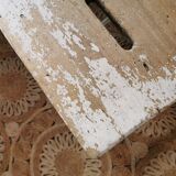 Weathered workshop stool