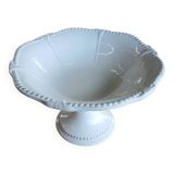 White earthenware compote dish