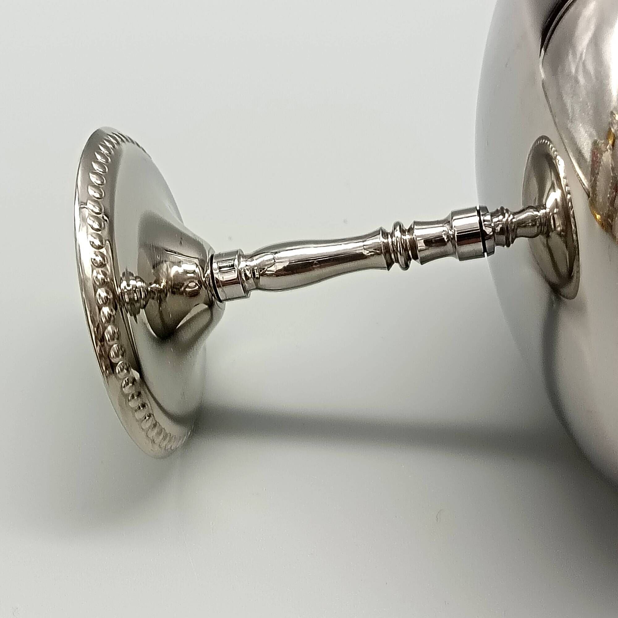 6 vintage stainless steel ice cream cups, stainless steel dessert cups