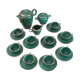 Coffee service, Saint Clement ceramics, Blanche Letalle, circa 50