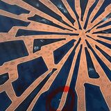 Rare enamel & copper coffee table