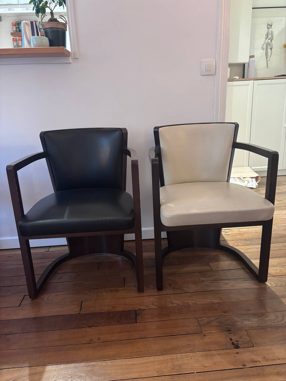 Hugues Chevalier armchairs