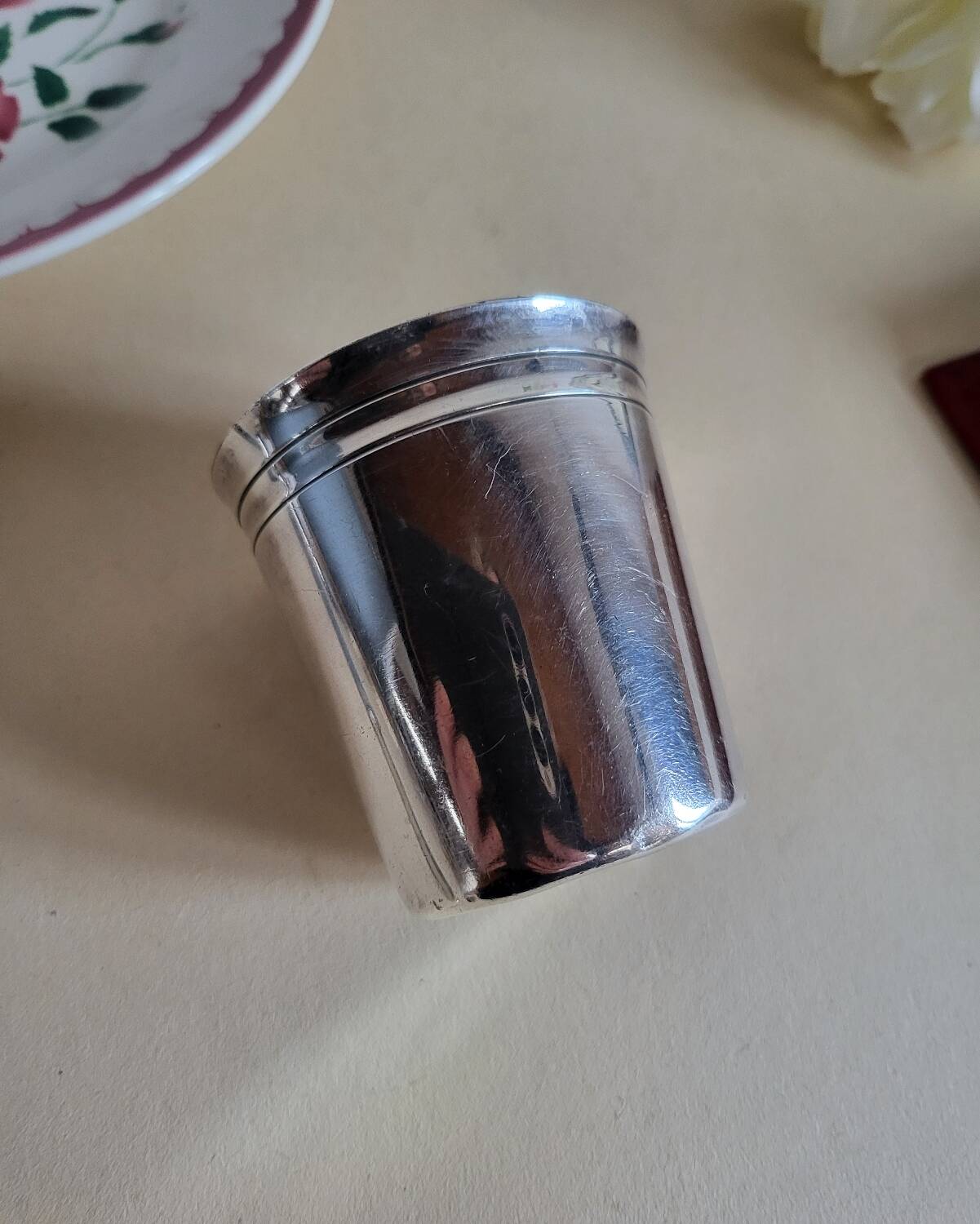 Silver-plated metal timbale BOULENGER