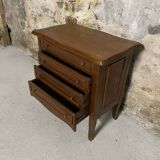 Small wooden chest of drawers with 3 drawers and an opening top – accent furniture