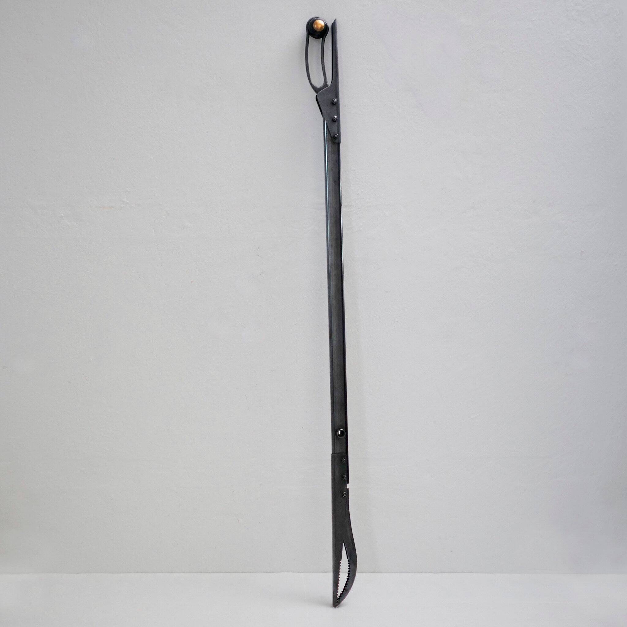 Fireplace accessory designed by Pep Bonet for Alessi, 1980.