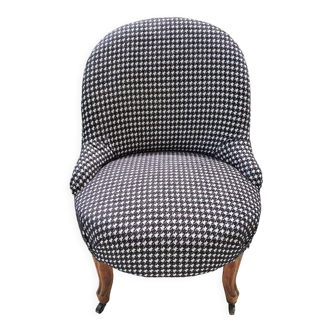 Fauteuil crapaud restauré