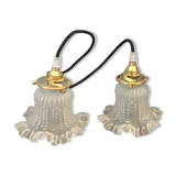 Set of two portable lamps