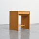 Rare stool in particle board by Max Bill, Ulm, circa 1962.