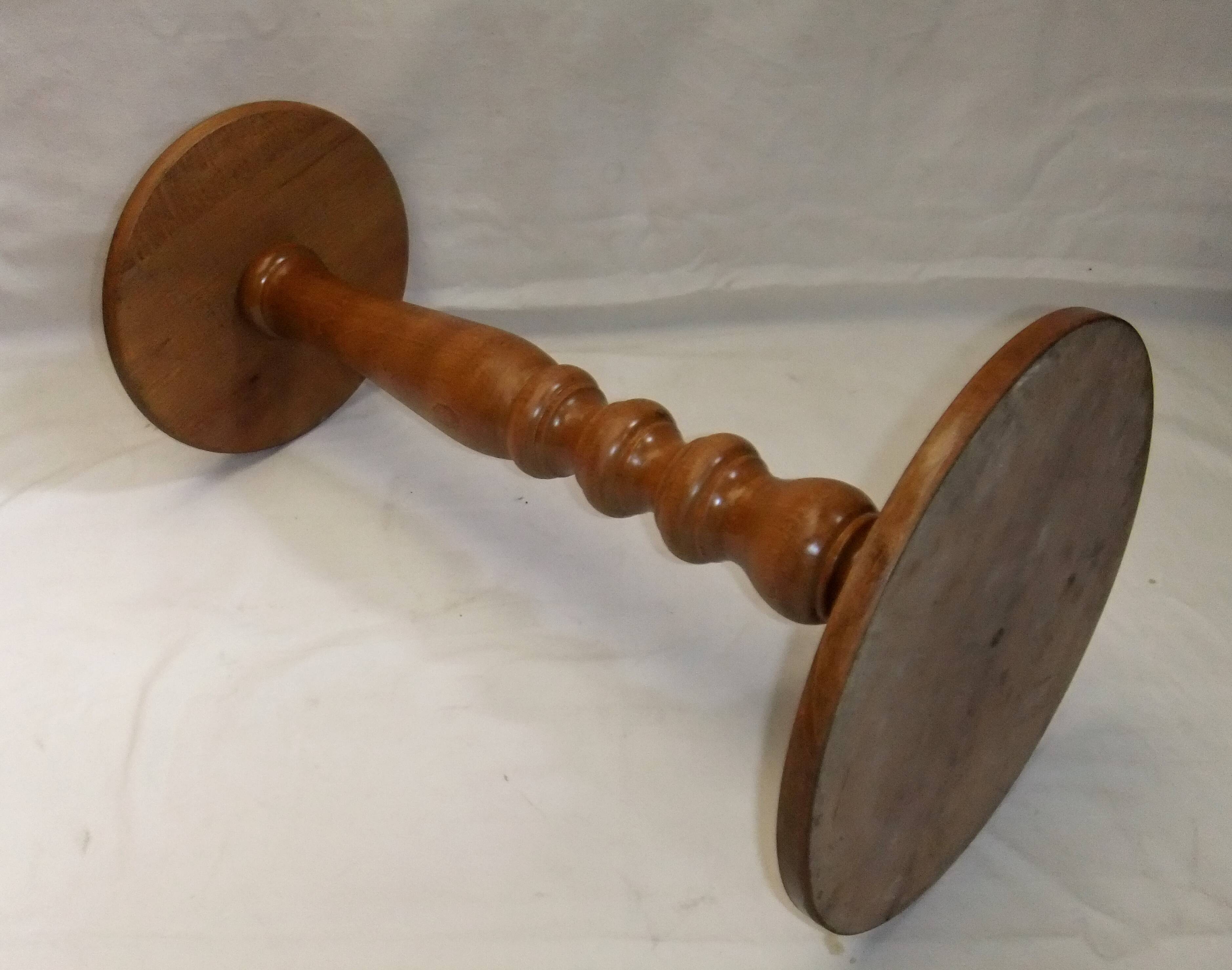 Pedestal table console solid wood furniture plant holder