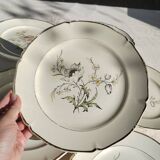 6 flat plates “Saverne” Saint Amand