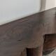 Restoration period console in flamed mahogany